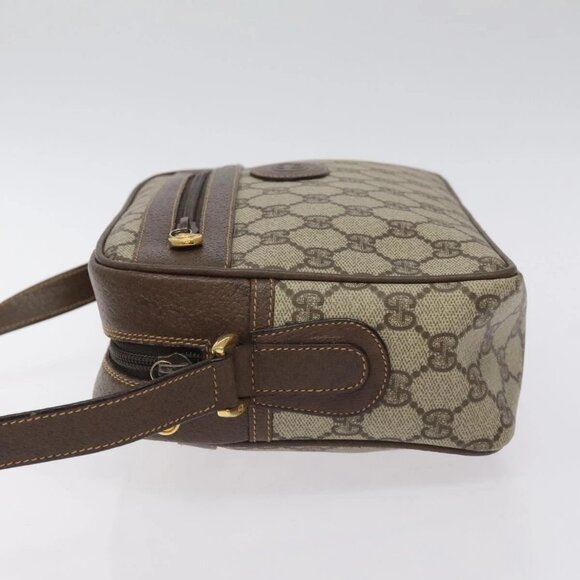GUCCI GG Supreme Shoulder Bag PVC Beige Gold - Picture 4 of 16